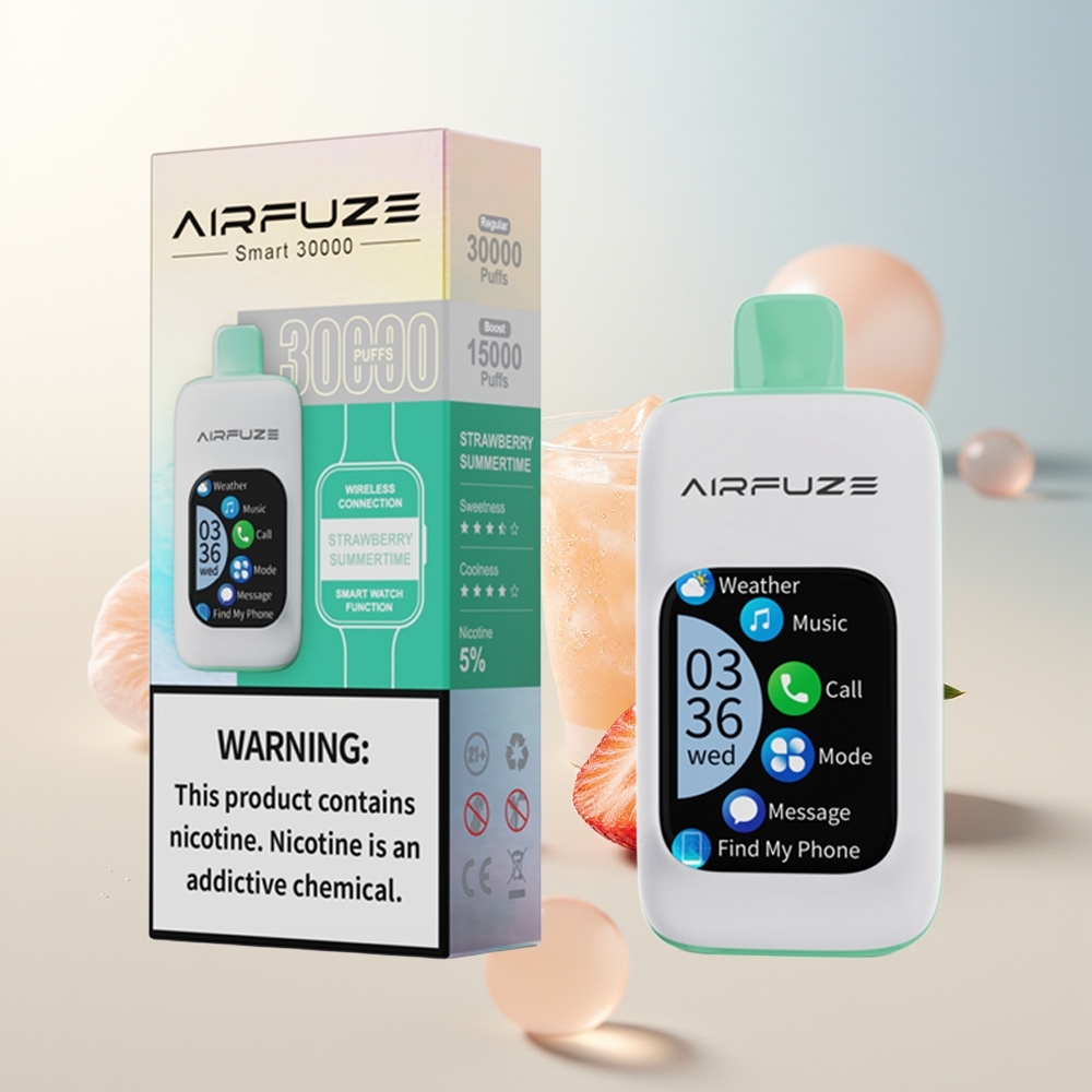 AirFuze Smart 30000 Puffova Jednokratna Vape Jagoda Ljetno Vrijeme 5 900mAh