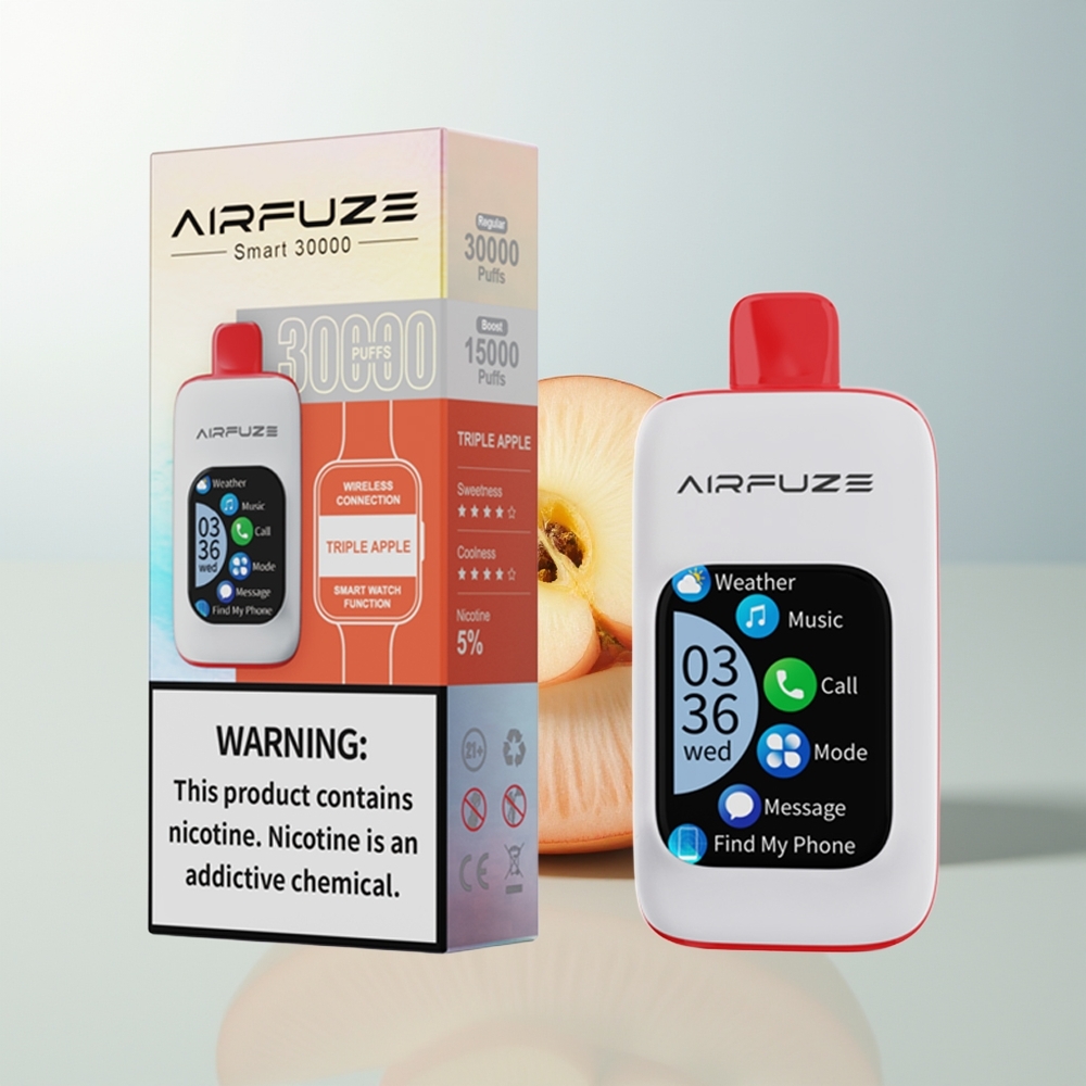 AirFuze Smart 30000 Pufova Jednokratna Vape Triple Jabuka + 900mAh + 5 Nikotina