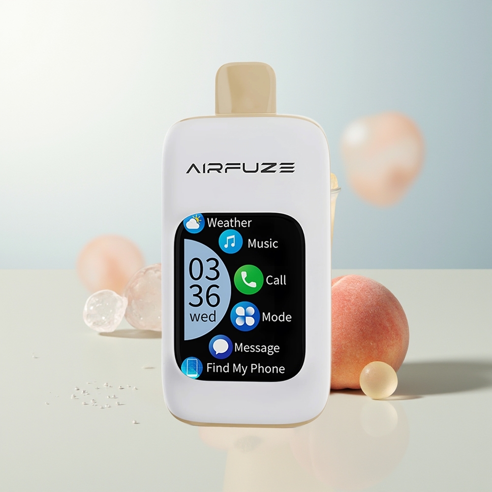 AirFuze Smart Pro 40000 Pufova Jednokratna Vape Sočna Breskva 900mAh Rechargeable Smart Touch Screen