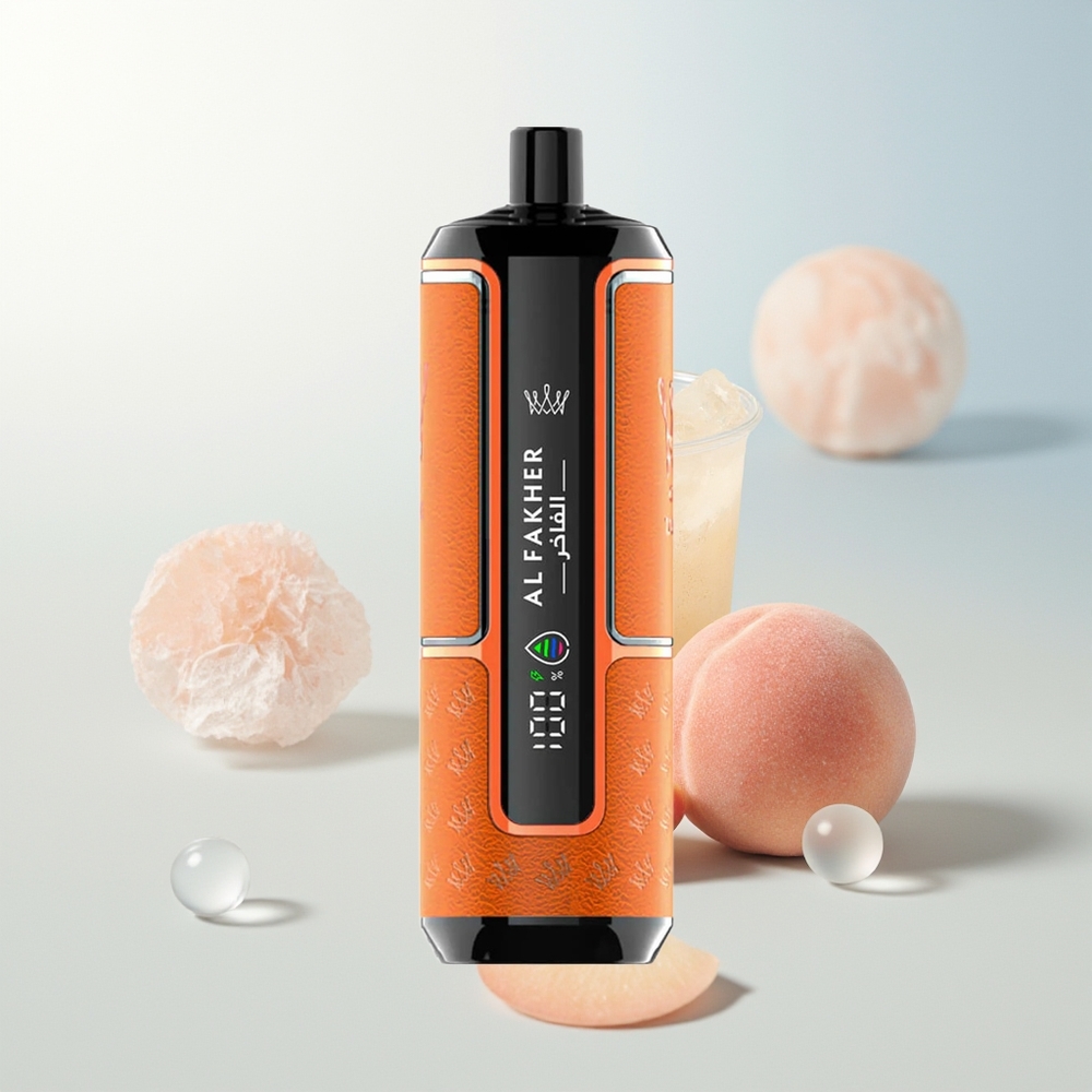 Al Fakher Crown Bar 15K Briško Prijenosno Peach Led