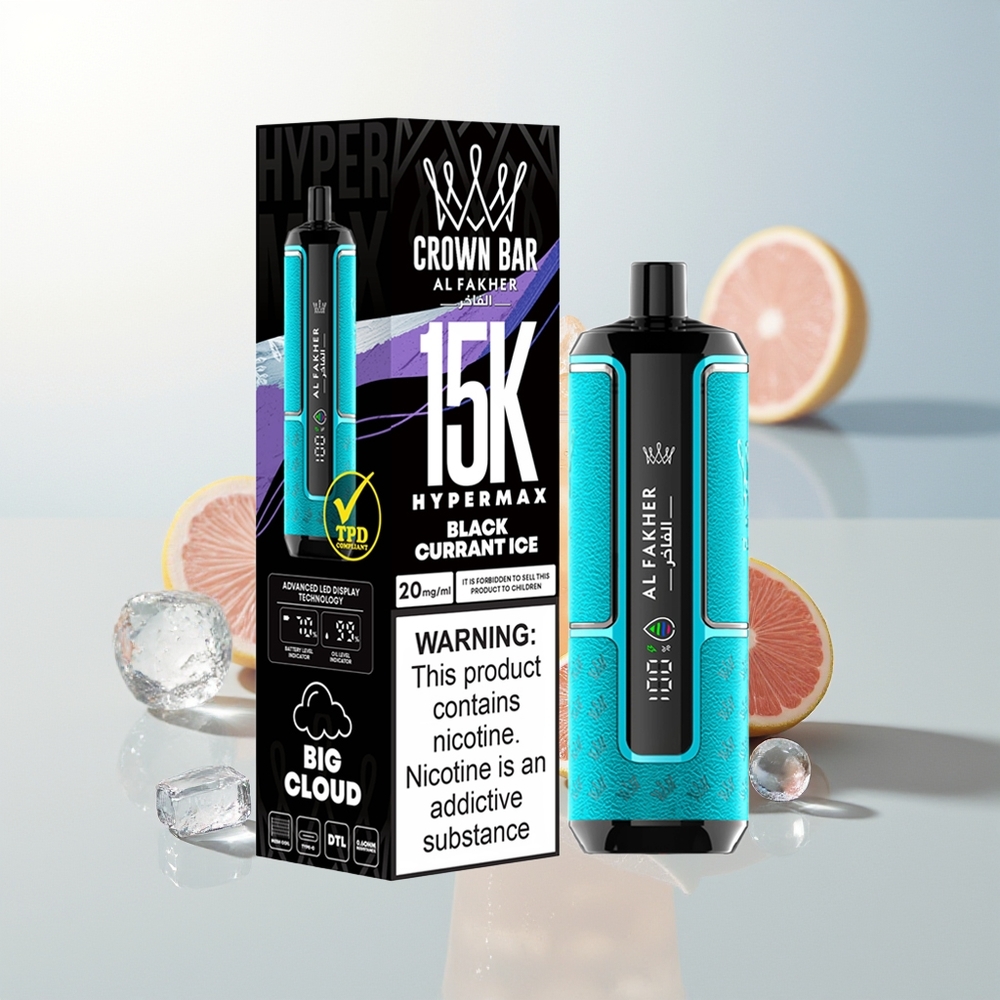 Al Fakher Crown Bar 15K Crna Ribizla Led 22ml 600mAh