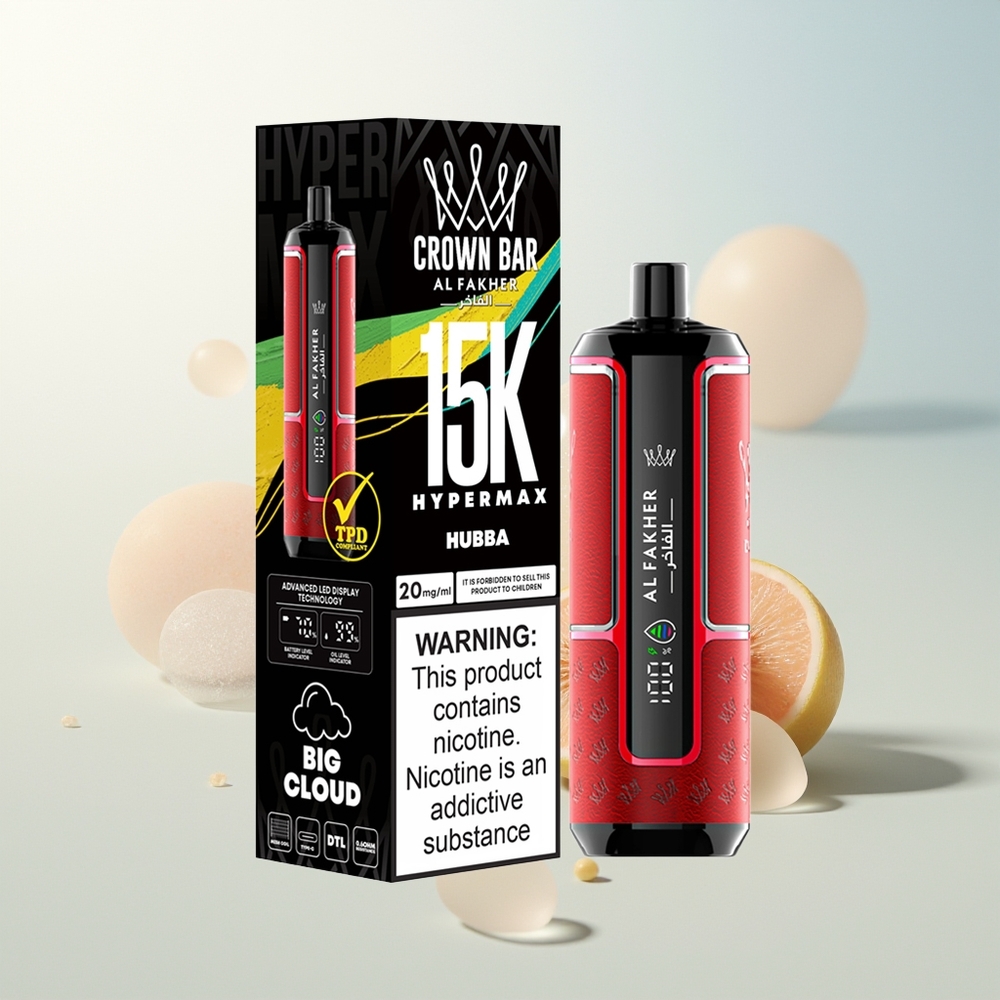 Al Fakher Crown Bar 15K Hipermax Jednokratna Vape Kit 22ml 600mAh