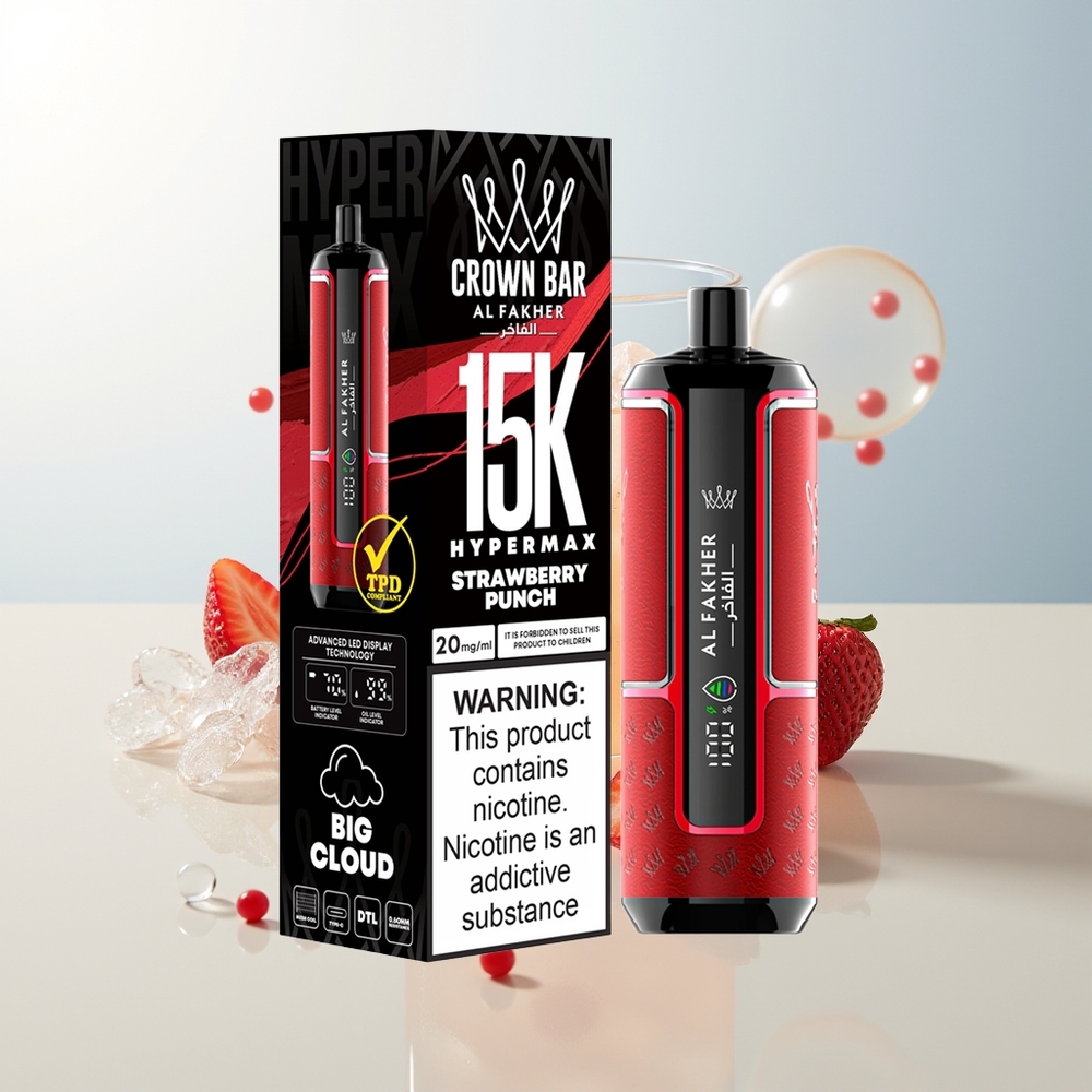 Al Fakher Crown Bar 15K Jagoda Punch Kompaktan Tip-C