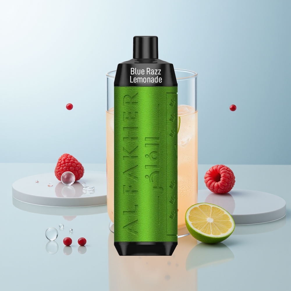 Al Fakher Crown Bar 8000 Crystal Jednokratna Vape Plava Malina Limunada 18ml USB-C