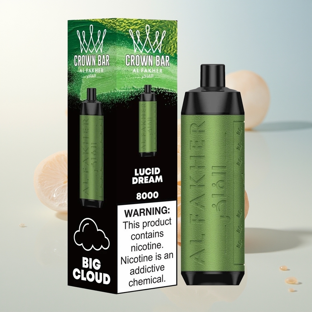 Al Fakher Crown Bar 8000 Kristalni Jednokratni Vape Lucidni San USB-C 18ml
