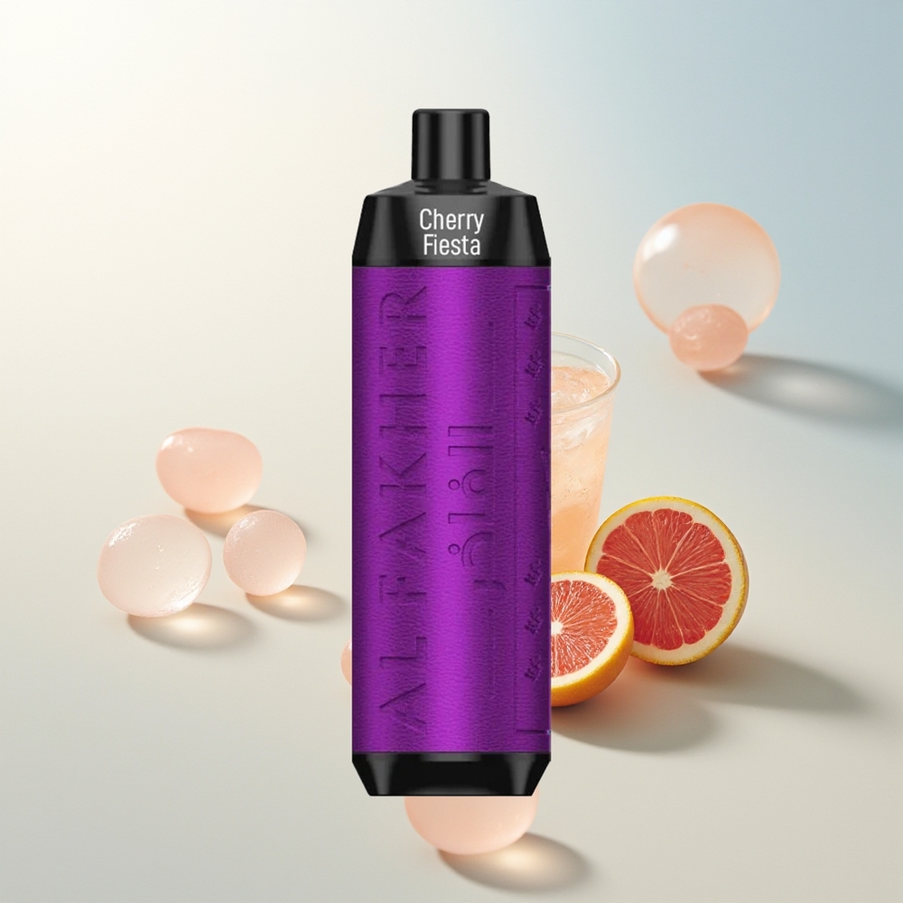 Al Fakher Crown Bar 8000 Kristalni Jednokratni Vape Trešnja Fiesta 18ml 8000 Puffova