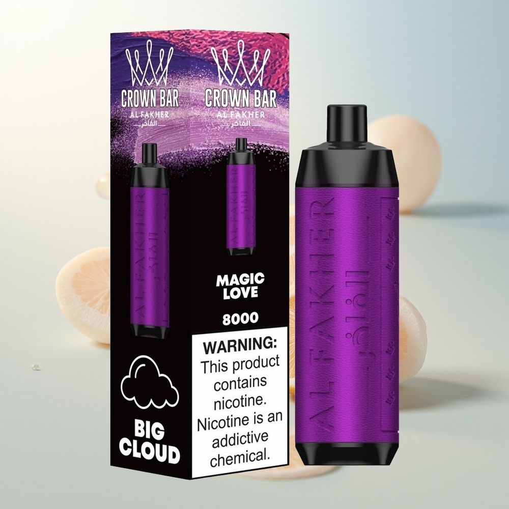 Al Fakher Crown Bar 8000 Kristalni Jednokratni Vape Čarobna Ljubav 18ml 8000 Puffova