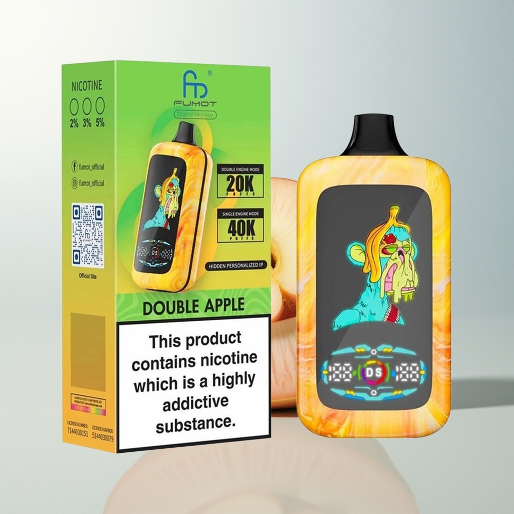 Fumot Digital Monkey 20000/40000 Puffova Dvostruka Jabuka Dual Mesh Coil