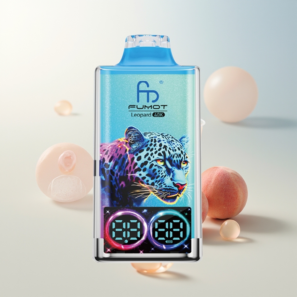 Fumot Leopard 40K Puffs Jednokratna Vape Breskva Bobica Dual Mesh Type-C