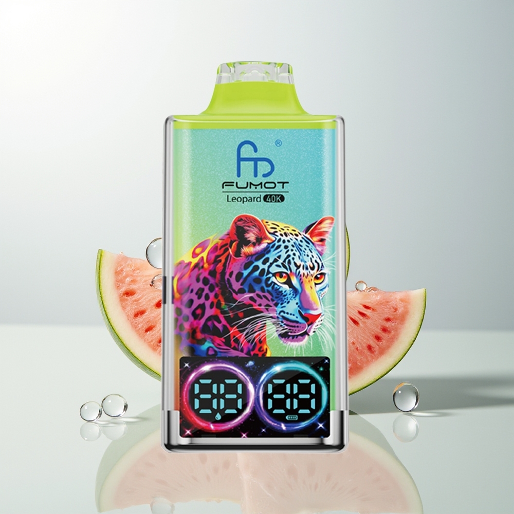 Fumot Leopard 40K Puffs Jednokratna Vape Lubenica Led Dual Mesh
