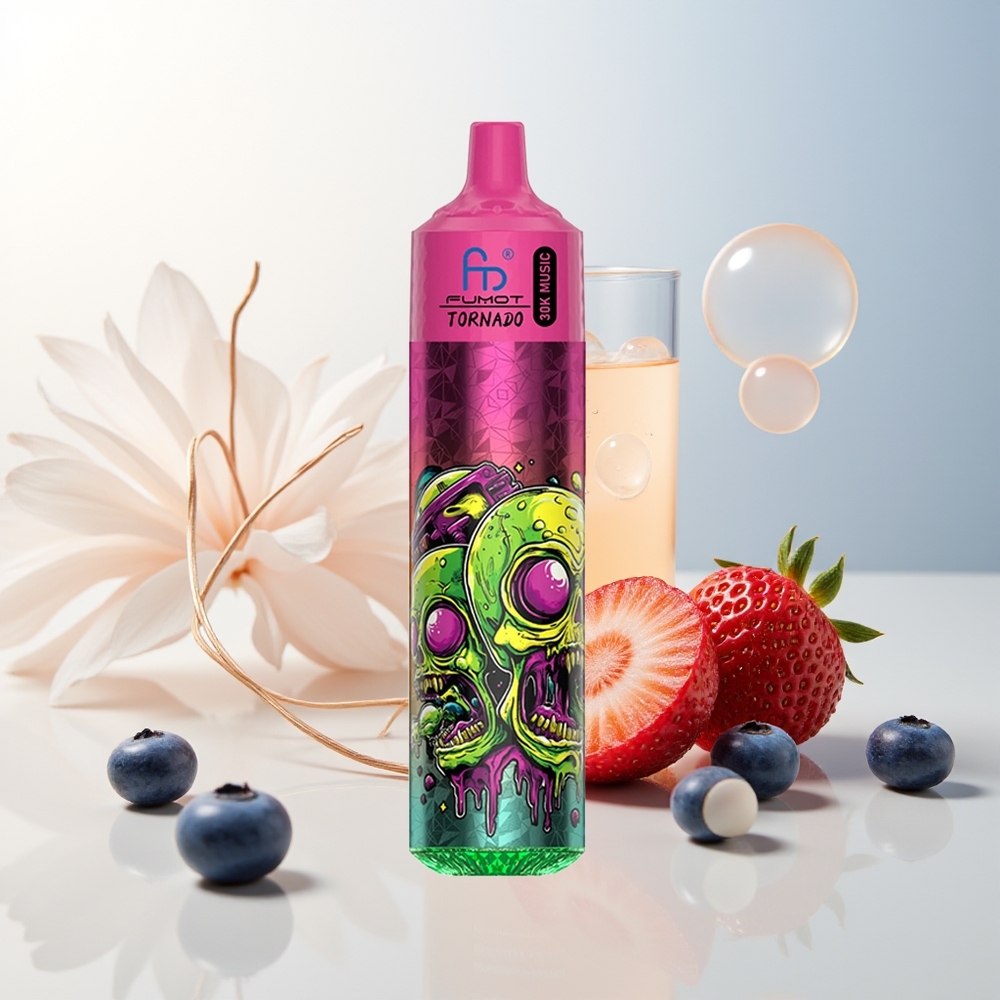 Fumot RandM Tornado 30000 Puffova Jagoda Borovnica 30mL LED