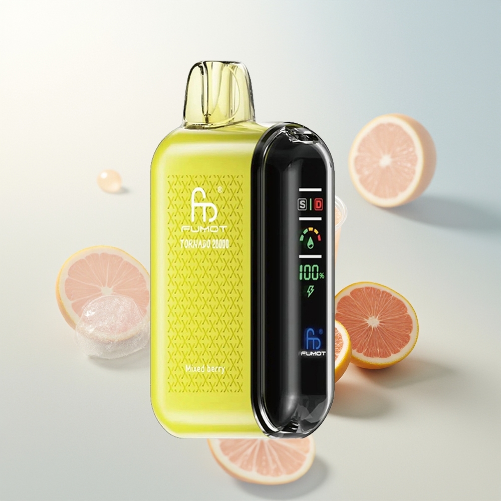 Fumot Tornado 20000 Puffova Dual Mesh Coil Mješovita Bobica Smart Display