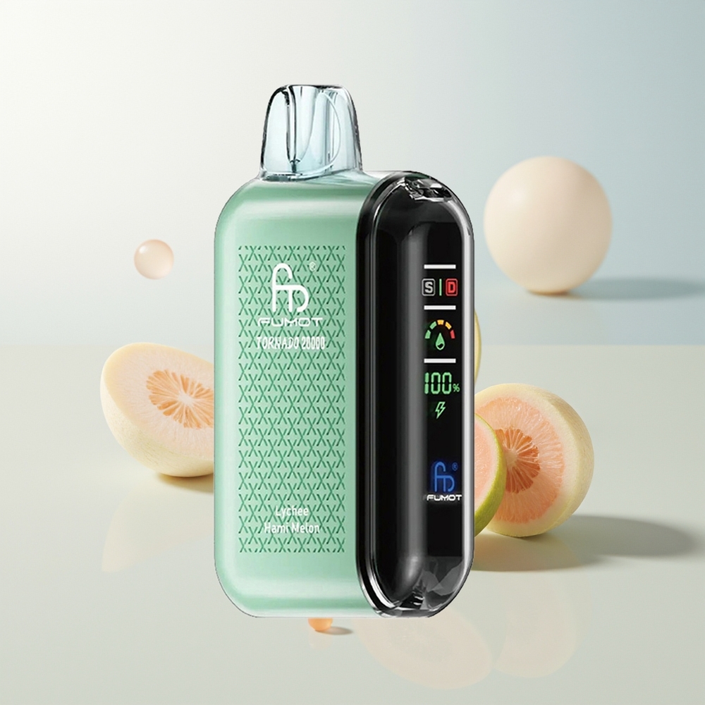 Fumot Tornado 20000 Puffova Dual Mesh Litchi Hami Dinja Smart Display