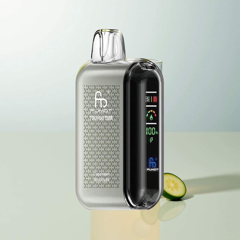 Fumot Tornado 20000 Puffova Krastavac Limunada Dual Mesh Smart Display
