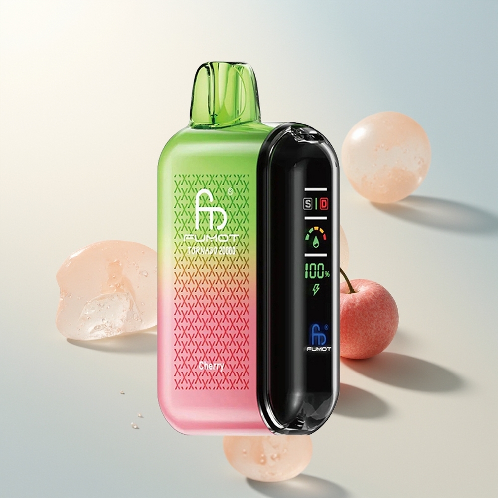 Fumot Tornado 20000 Puffs Trešnja Dual Mesh Smart Display