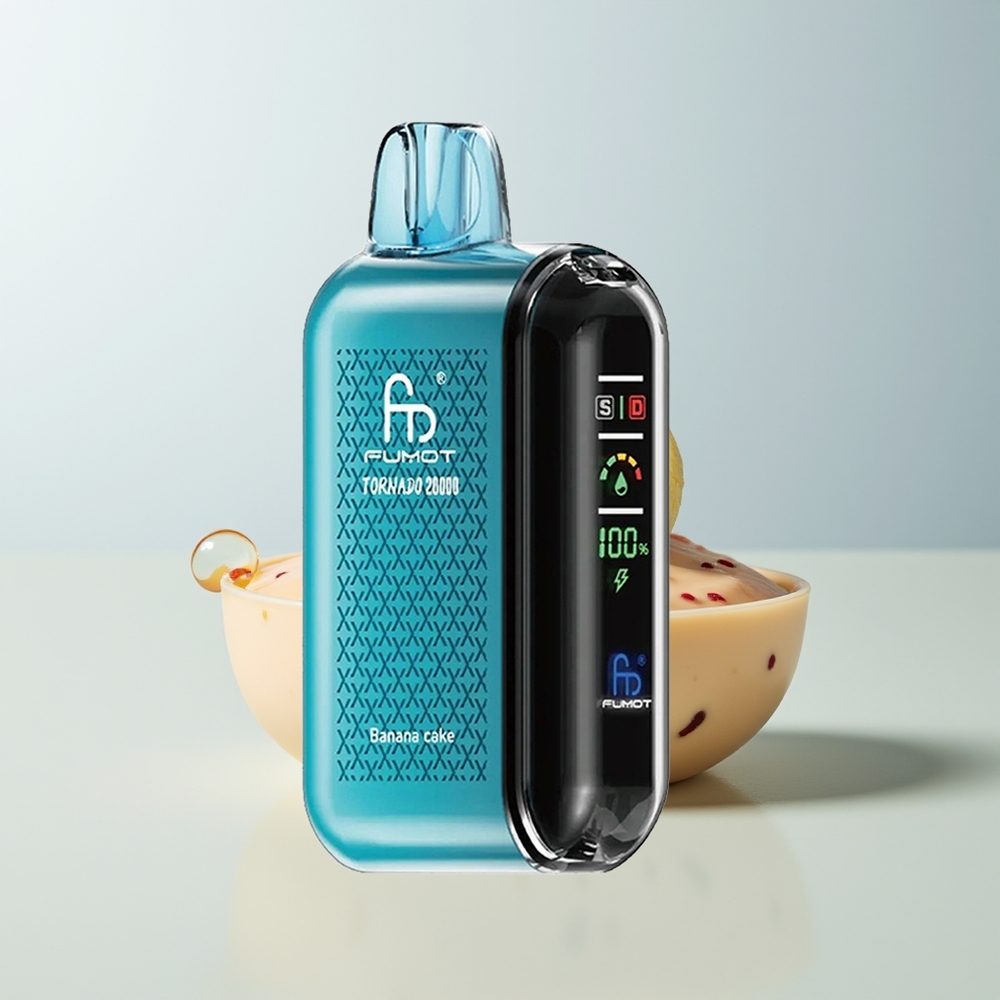 Fumot Tornado 20000 Pufova Bananin Kolač Dual Mesh Smart Display