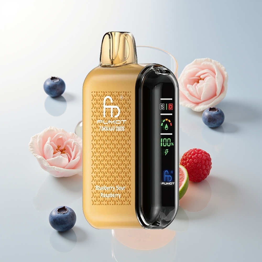 Fumot Tornado 20000 Pufova Borova Jagoda-Kisela Malina Dual Mesh Coil Smart Display