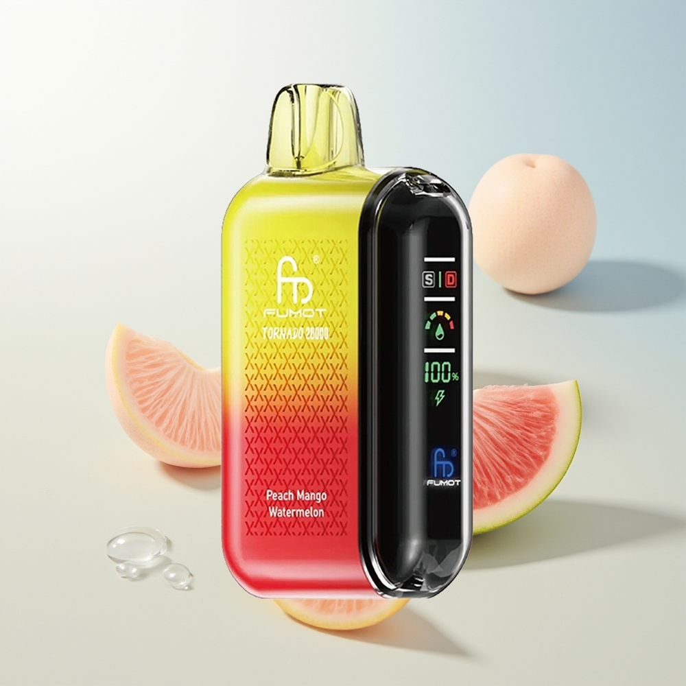 Fumot Tornado 20000 Pufova Breskva Mango Lubenica Dual Mesh Coil Smart Display