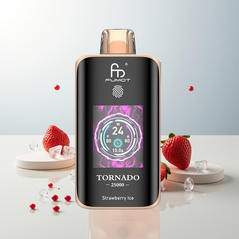 Fumot Tornado 25000 Puffova Jagoda Led + 20ml e-tekućina + 700mAh baterija
