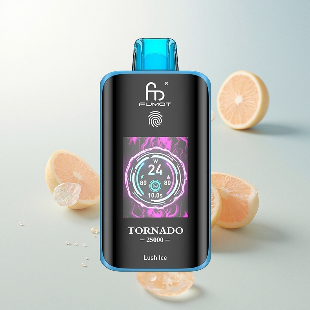Fumot Tornado 25000 Puffs Ljekoviti Led Rechargeable Battery Type-C Charging