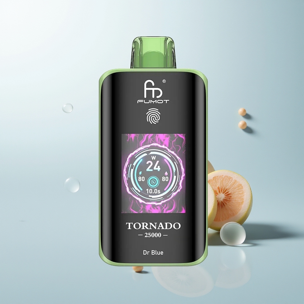 Fumot Tornado 25000 Puffs Plavi Doktor s HD Ekranom i 700mAh Baterijom