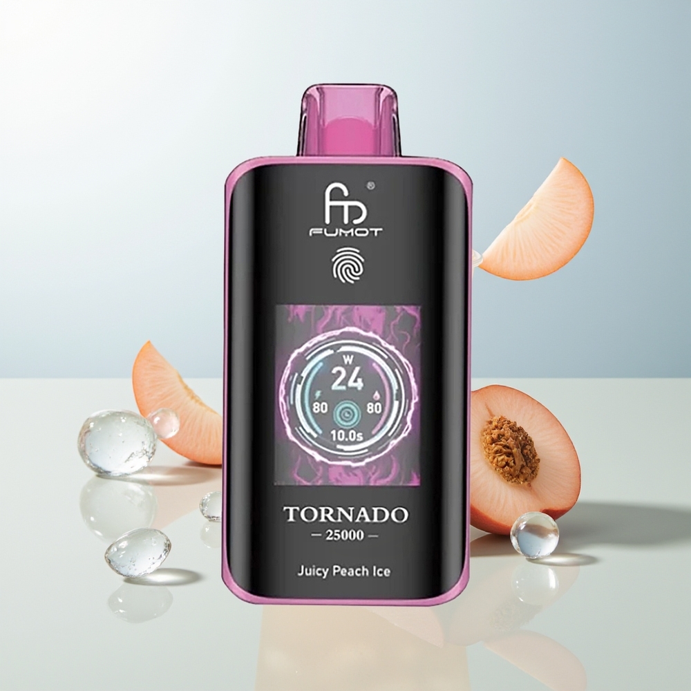 Fumot Tornado 25000 Puffs Sok od Bresta Leda + HD Ekran  700mAh Baterija