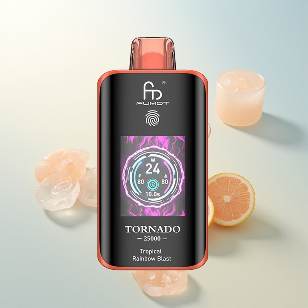 Fumot Tornado 25000 Puffs Tropska Duga Eksplozija s 20ml Tekućine i 700mAh Baterijom