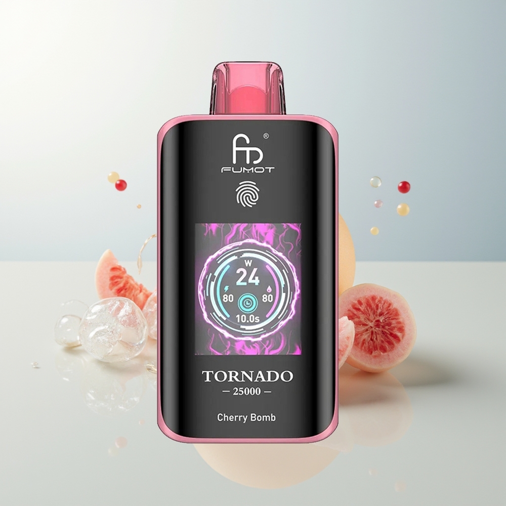 Fumot Tornado 25000 Pufova HD Ekran Cherry Bomb 700mAh