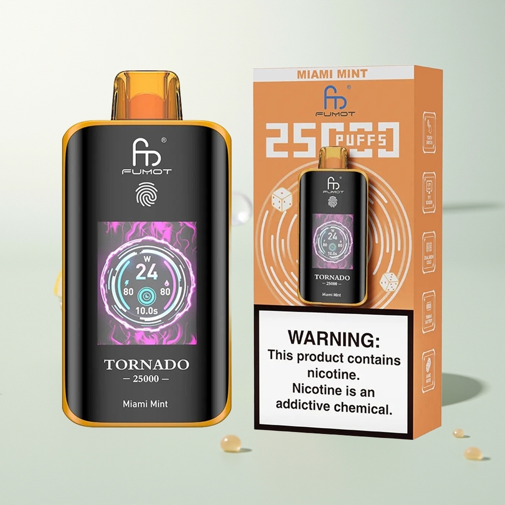 Fumot Tornado 25000 Pufova Miami Metvica s 20ml Tekućine i 700mAh Baterijom