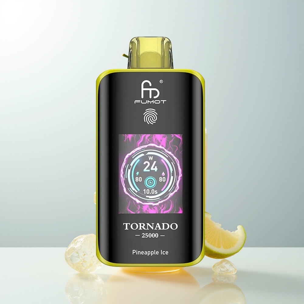 Fumot Tornado 25000 Pusta HD Ekran  Punjenje Type-C Ananas Led