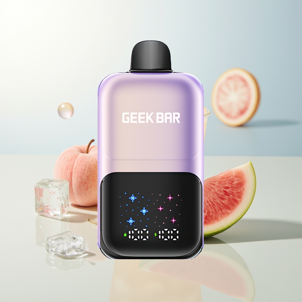 GEEK BAR 2GO 50000 Pufova Breskva Mango Lubenica Led Interaktivni Veliki Zaslon Dvostruki Spremnici