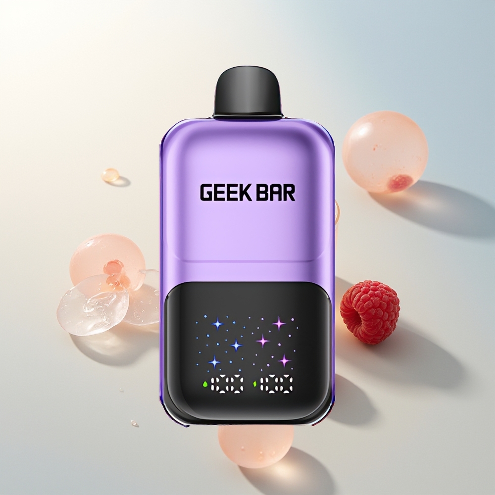 GEEK BAR 2GO 50000 Pufova Grožđe  Malina Interaktivni Veliki Ekran Dvostruki Spremnik