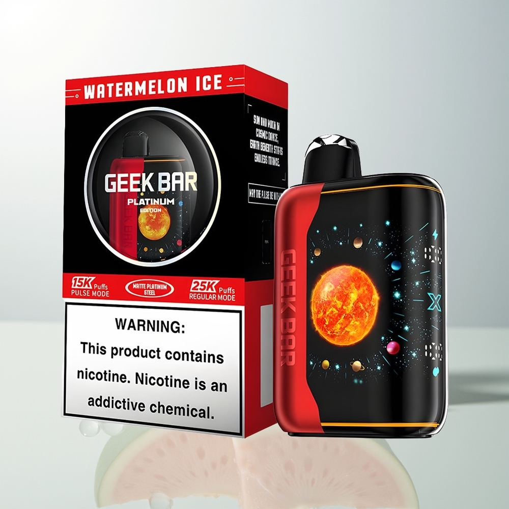 GEEK BAR Platinum Edition 25000 Puffova Dinamični Zaslon Lubenica Led