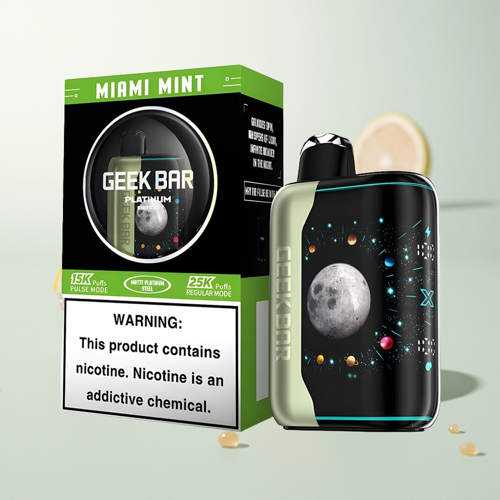 GEEK BAR Platinum Edition 25000 ušaka Miami Metvica Dual Mesh Coil