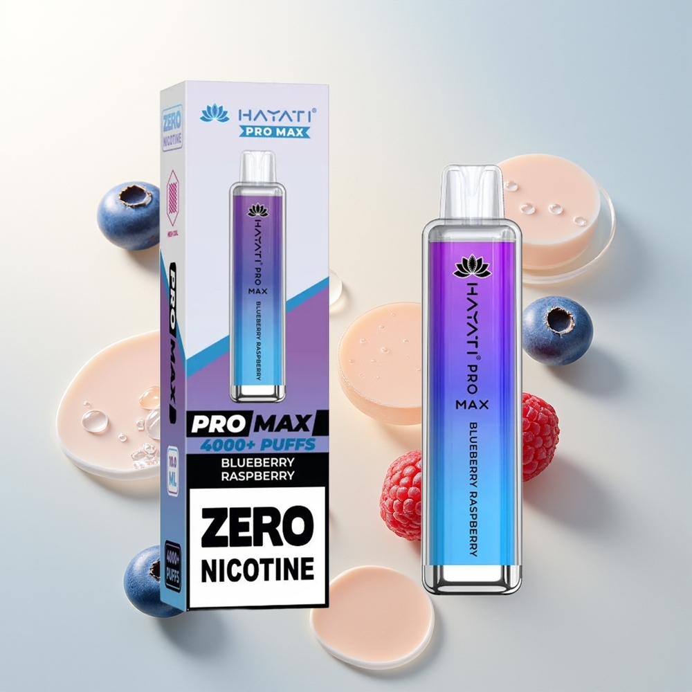 Hayati Pro Max 4000 Puffova Jednokratna Vape Borovnica Malina Dual 11 Ohm Mesh Coil Rechargeable