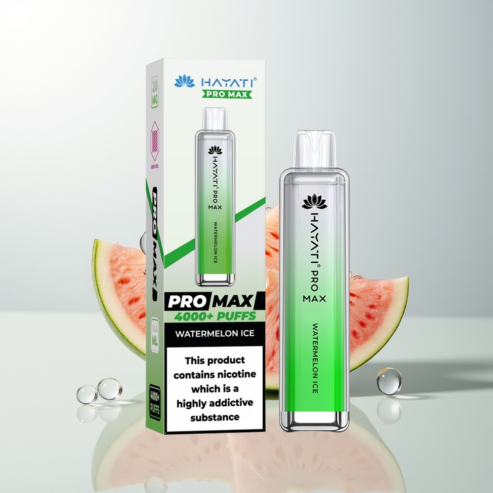 Hayati Pro Max 4000 Puffova Jednokratna Vape Lubenica Led 2 1400mAh