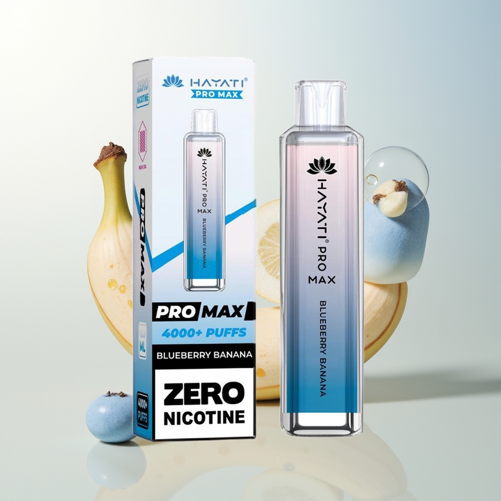 Hayati Pro Max 4000 Pufova Jednokratna Vape Borovnica Banana Dual 11 Ohm Mesh Coil