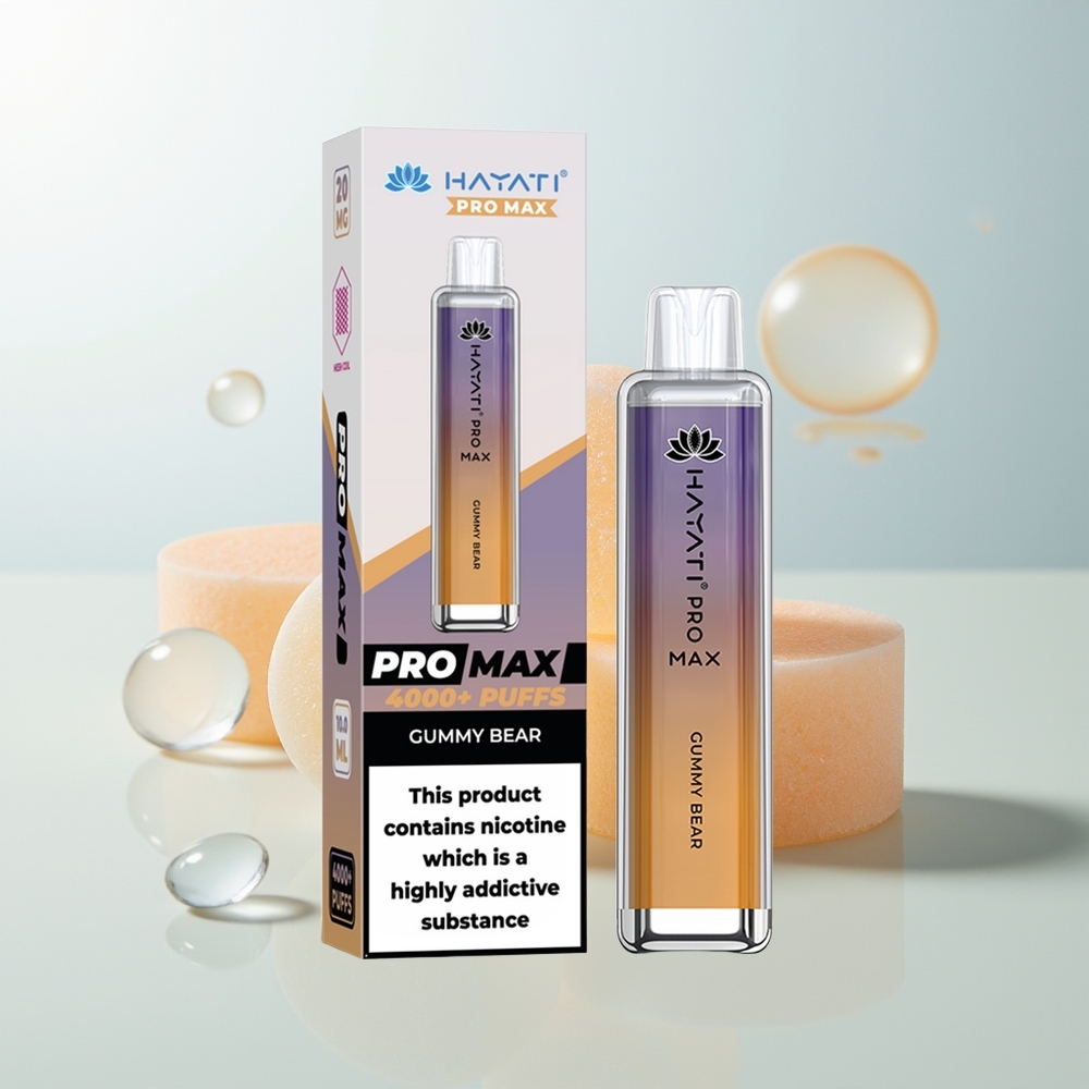 Hayati Pro Max 4000 Pufova Jednokratna Vape Gumeni Medvjedić s 2ml Spremnikom i 5 Nikotina