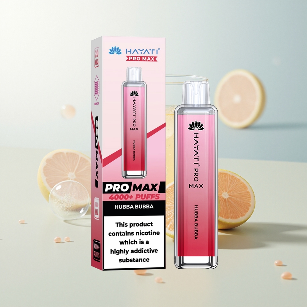 Hayati Pro Max 4000 Pufova Jednokratna Vape Hubba Bubba 5 Nikotina 1400mAh Baterija