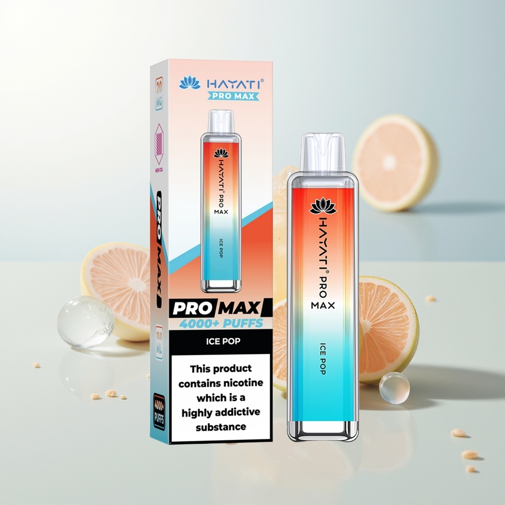Hayati Pro Max 4000 Pufova Jednokratna Vape Ledeni Sladoled s 5 Nikotina i 1400mAh Baterijom