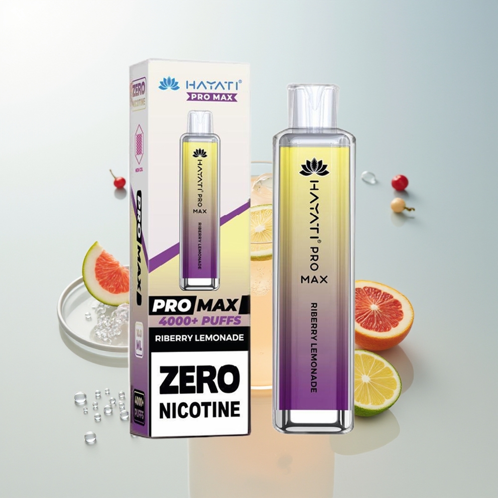 Hayati Pro Max 4000 Pufova Jednokratna Vape Malina Limunada sa 5 Nikotina i 1400mAh Baterijom