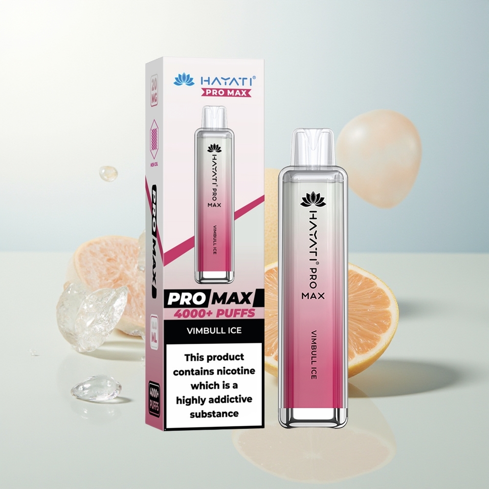 Hayati Pro Max 4000 Pufova Jednokratna Vape Vimbull Led s 5 Nikotina