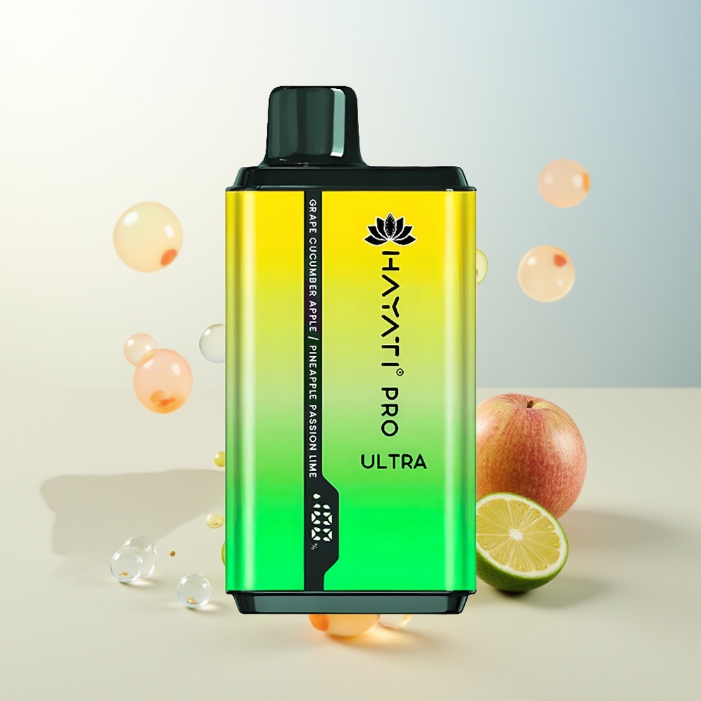 Hayati Pro Ultra 15000 Puffova Aromatična Kombinacija Grožđe Limun