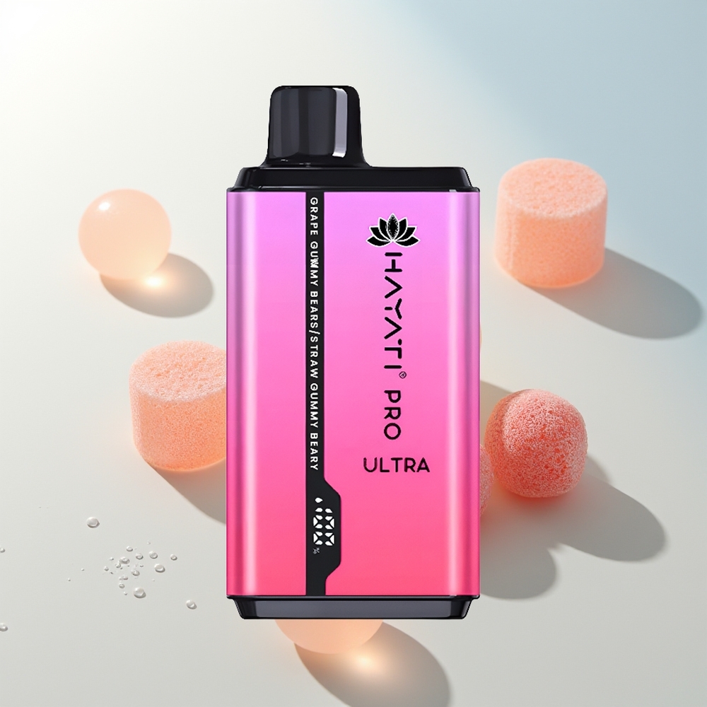 Hayati Pro Ultra 15000 Puffova Jednokratna Vape Grozdani Gummi Medvjedić Jagodni Gummi Medvjedić 850mAh 2 12ml