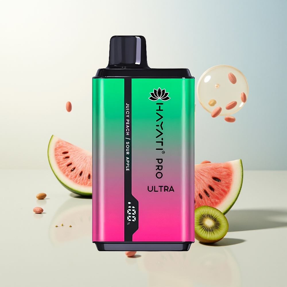 Hayati Pro Ultra 15000 Puffova Jednokratna Vape Lubenica Kivi Marakuja 2 12ml 2