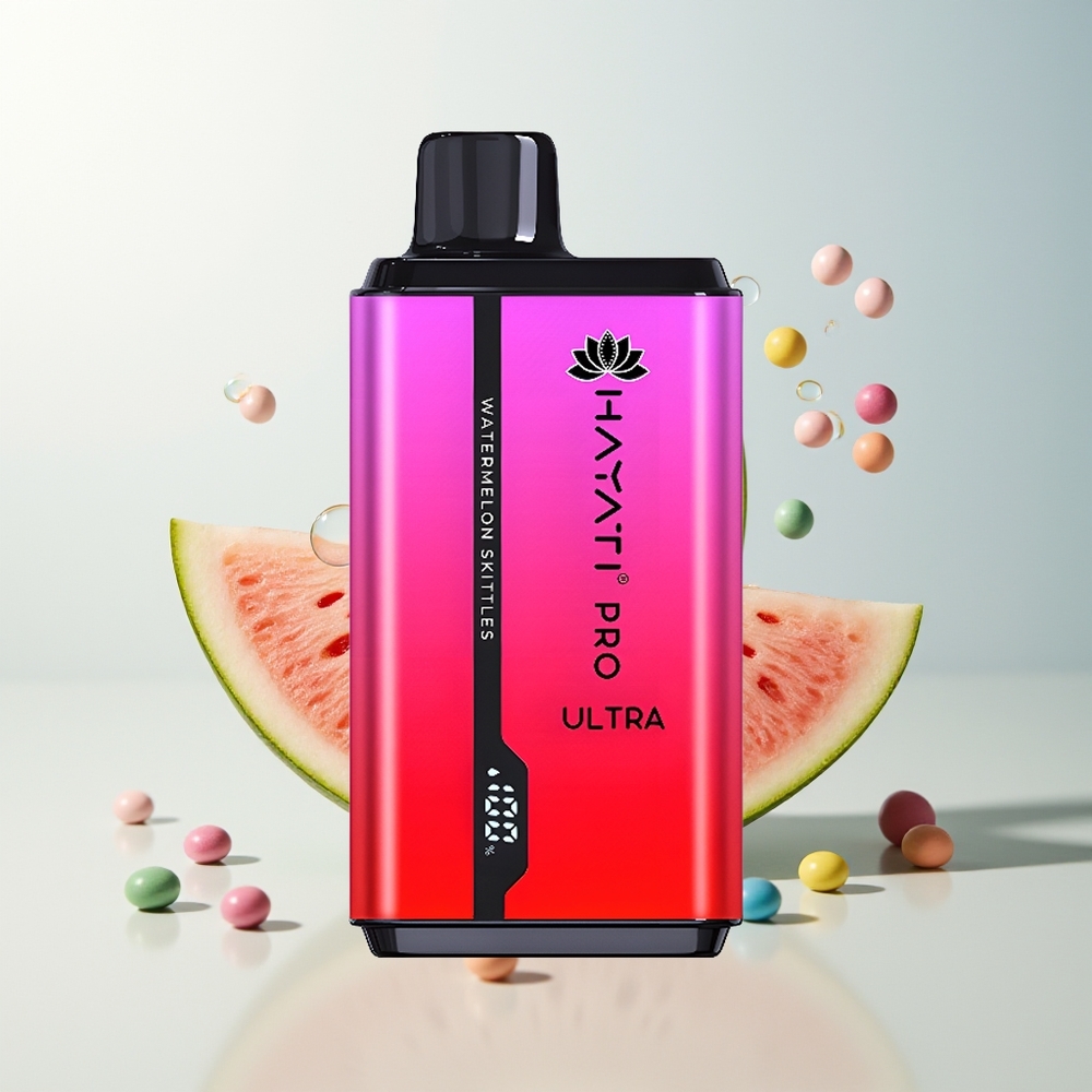 Hayati Pro Ultra 15000 Puffova Jednokratna Vape Lubenica Skittles 850mAh 2 12ml