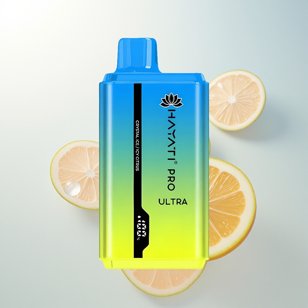 Hayati Pro Ultra 15000 Puffova Kristalni Led Icy Citrus 2 12ml