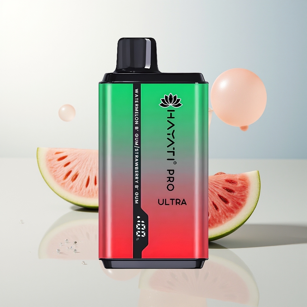 Hayati Pro Ultra 15000 Puffova Lubenica Bubalgum Jagoda Bubalgum 850mAh 24ml