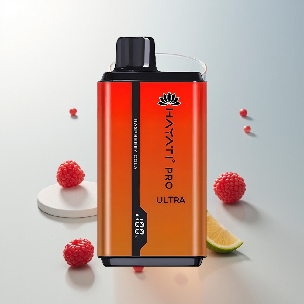 Hayati Pro Ultra 15000 Puffova Malina Kola 2x12ml