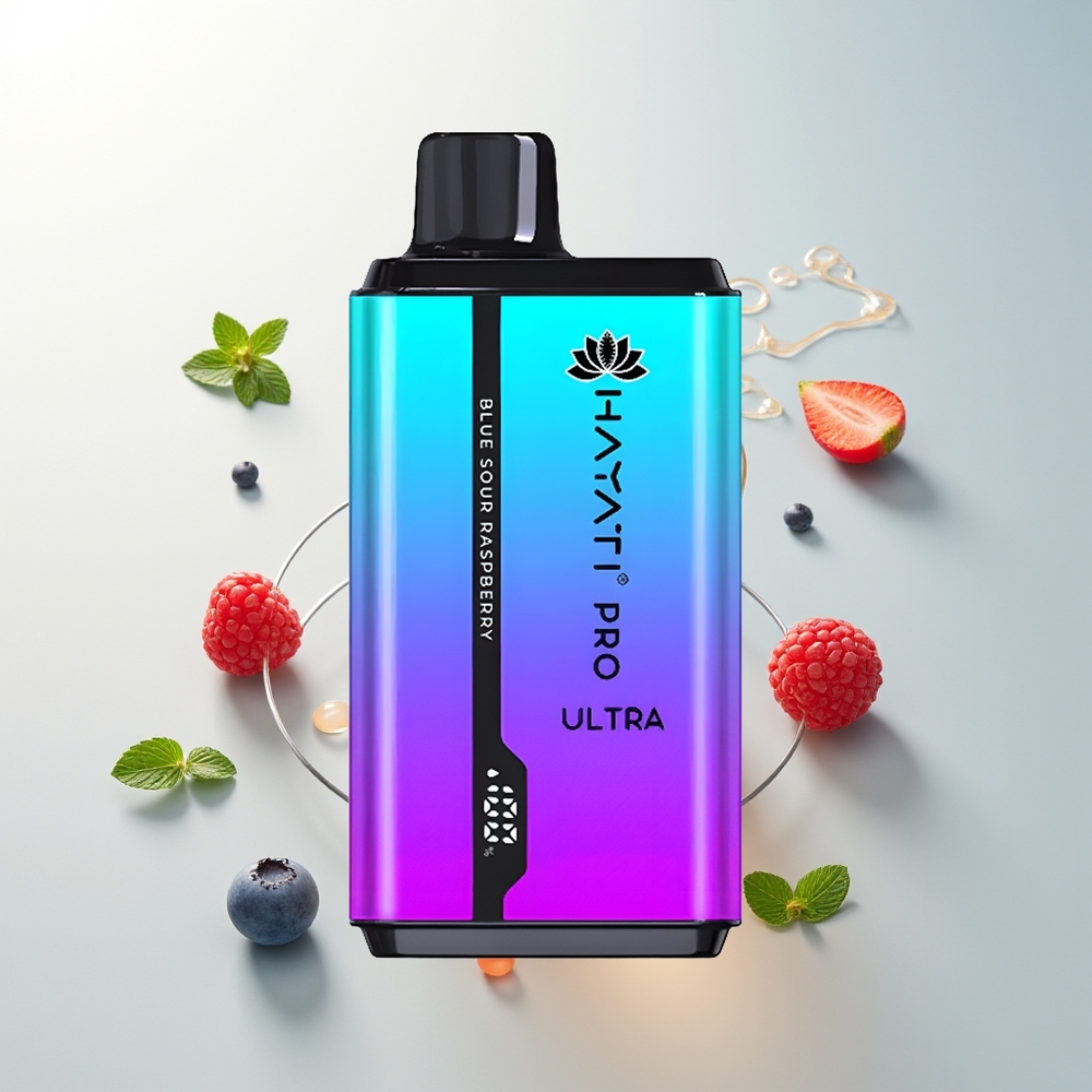 Hayati Pro Ultra 15000 Puffs Borovnica Malina Mentol Jednokratna Vape 2 12ml